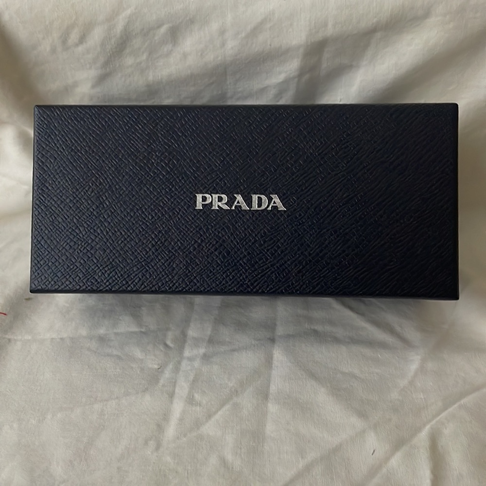 Prada black eye glasses sun glasses case